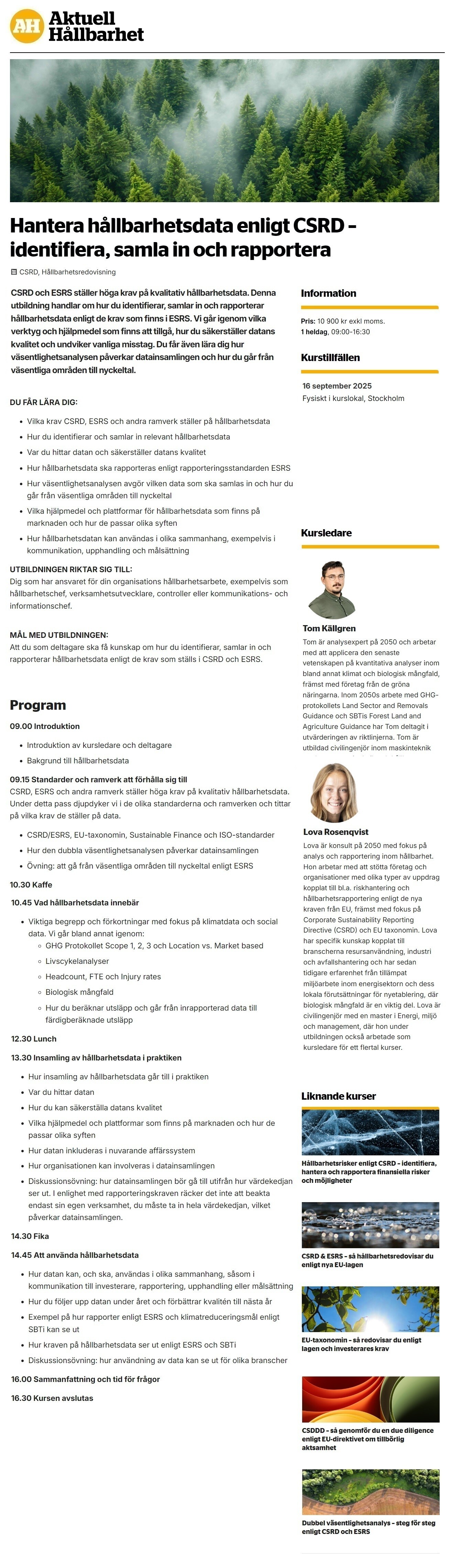 Certifierad utbildning i GRI Standards 2021 hållbarhetsredovisning