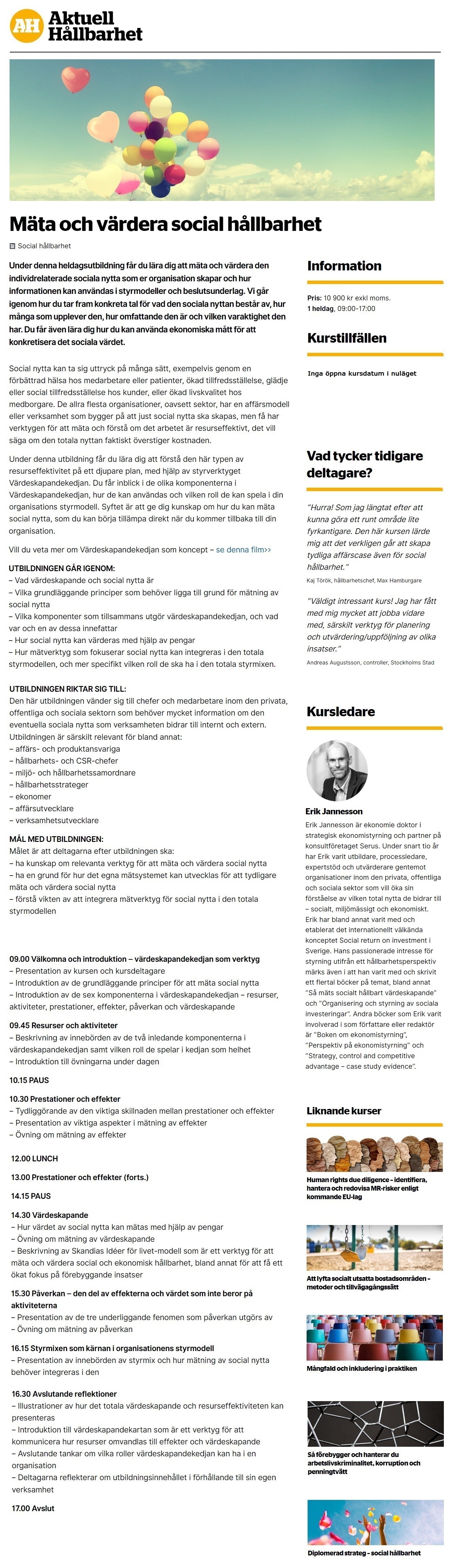 Mäta och värdera social hållbarhet