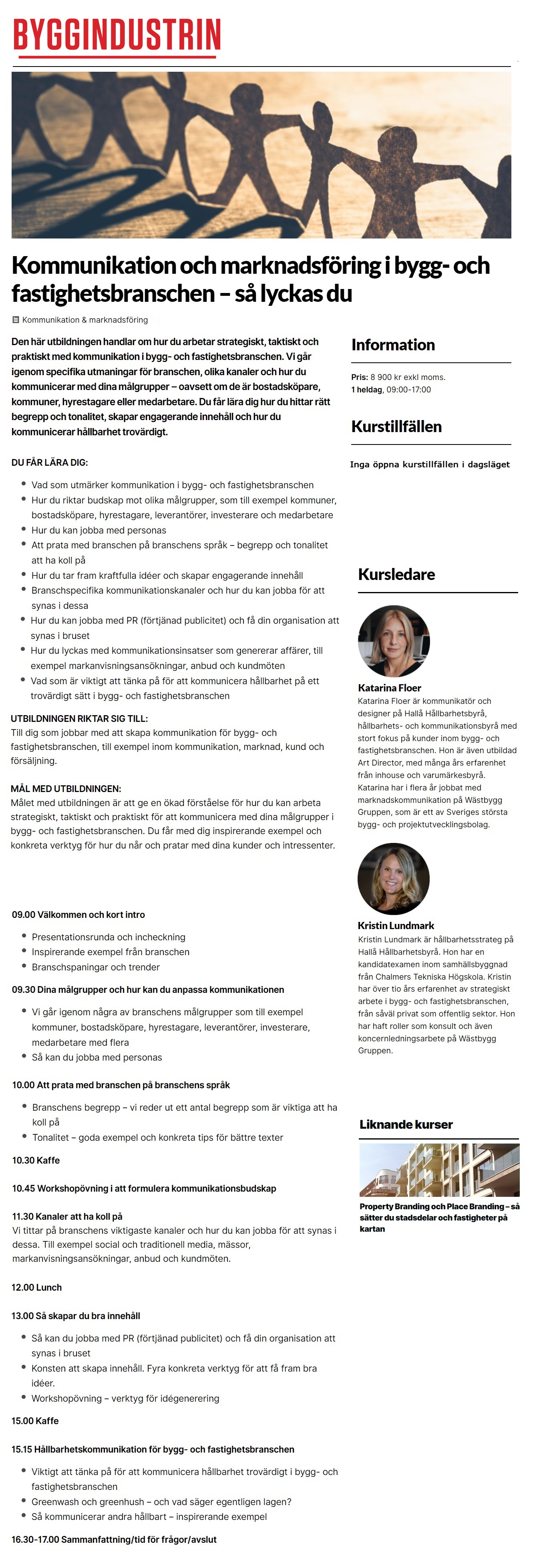 Byggindustrin Akademin - Kommunikation och marknadsföring i bygg- och fastighetsbranschen – så lyckas du