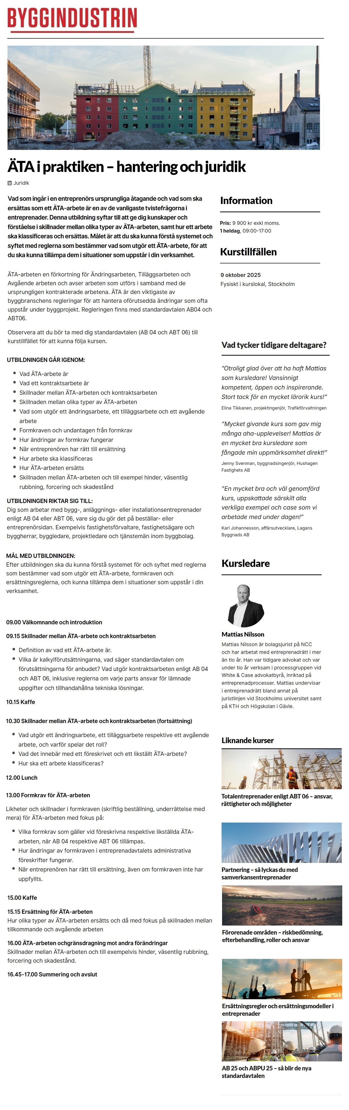 ÄTA i praktiken – hantering och juridik