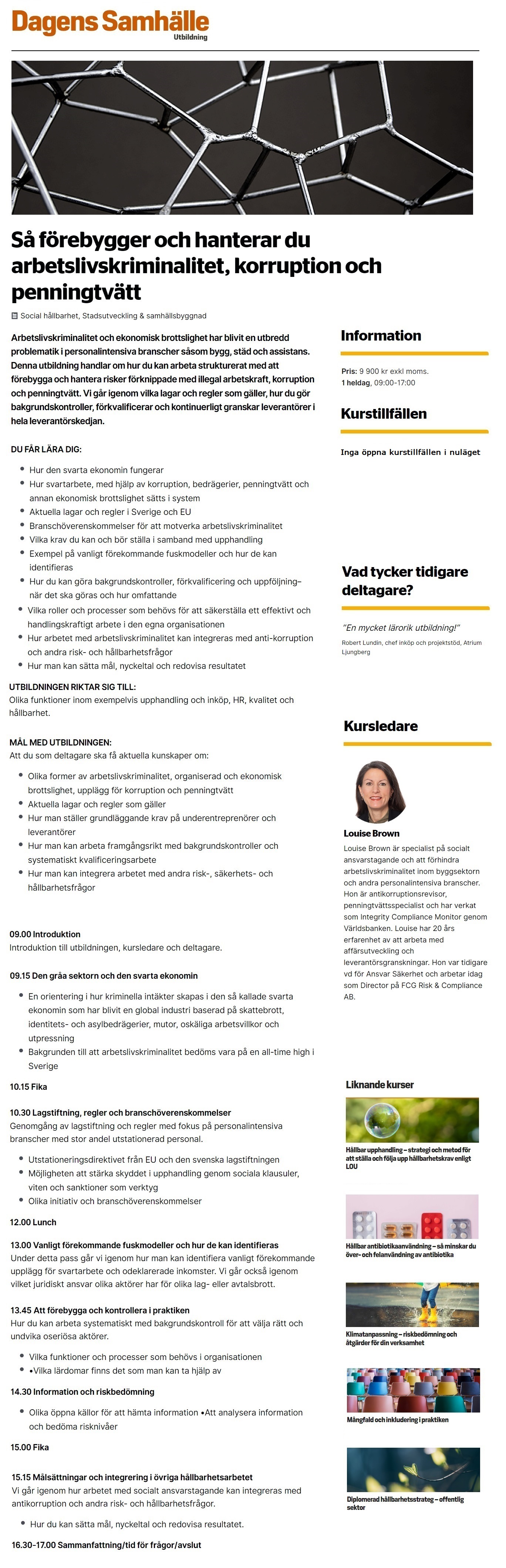 Så förebygger och hanterar du arbetslivskriminalitet, korruption och penningtvätt