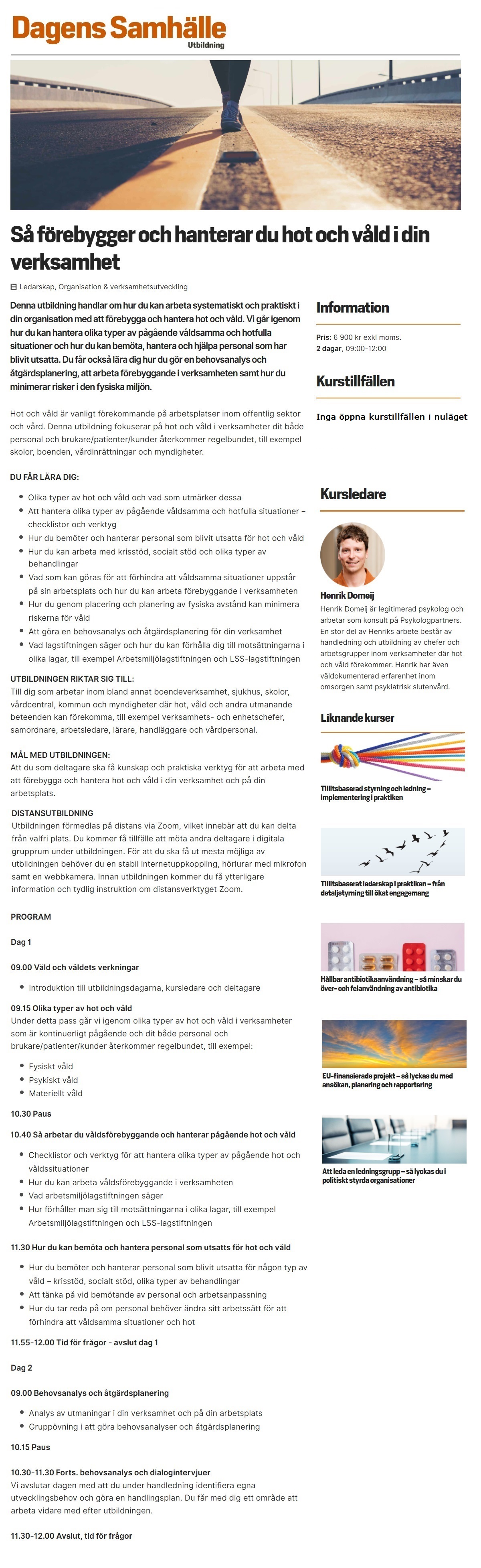 Så förebygger och hanterar du hot och våld i din verksamhet