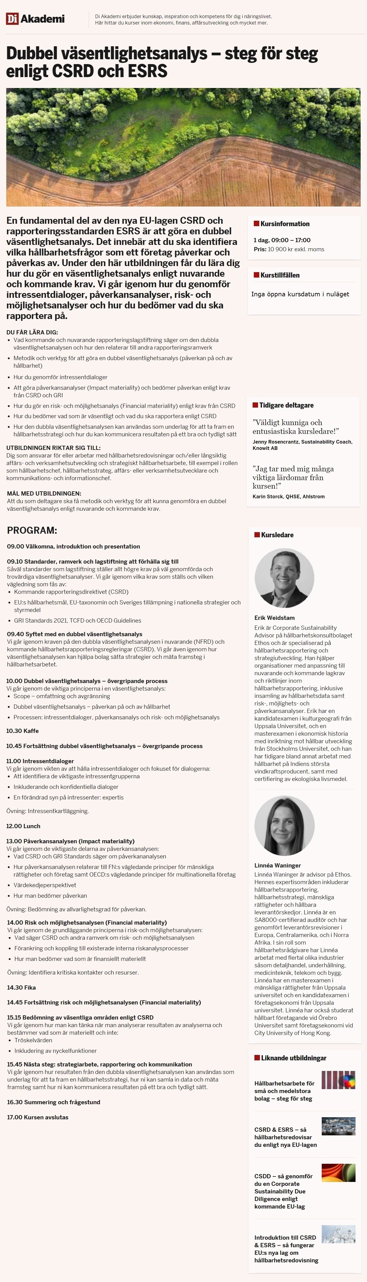Redovisa och hantera klimatrelaterade finansiella risker och möjligheter enligt TCFD