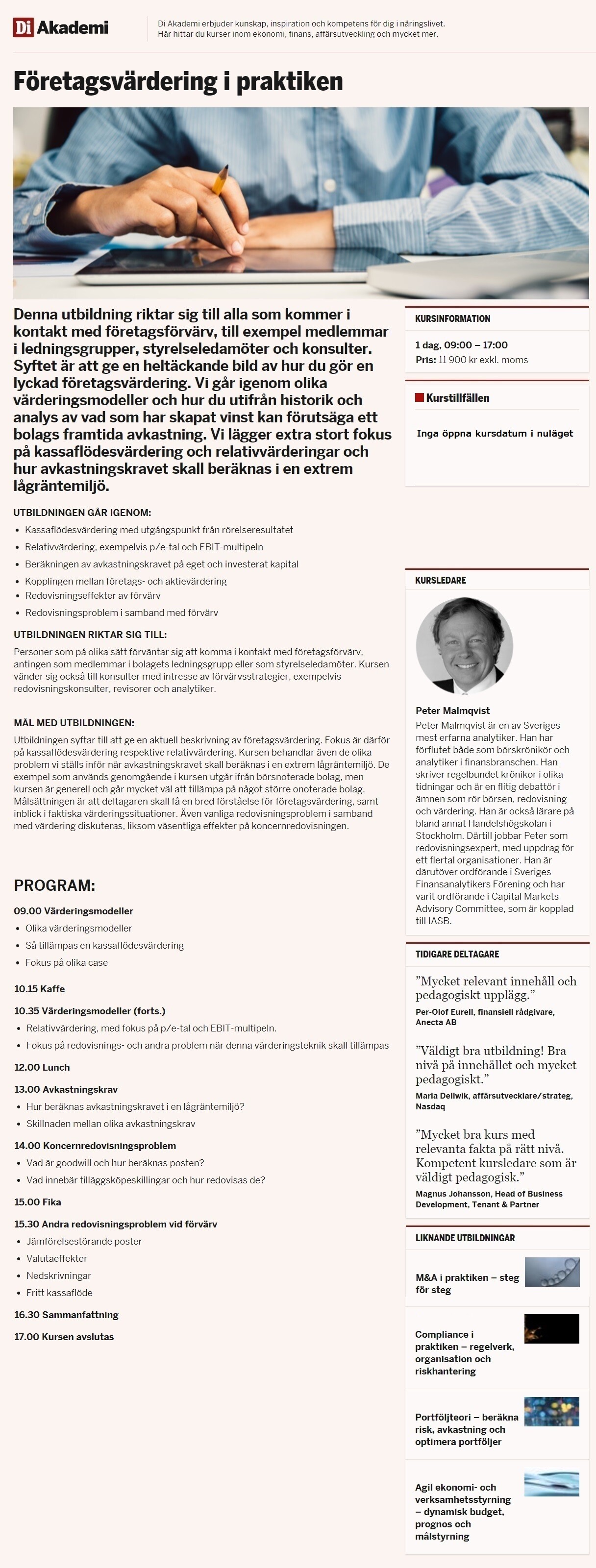 Företagsvärdering i praktiken