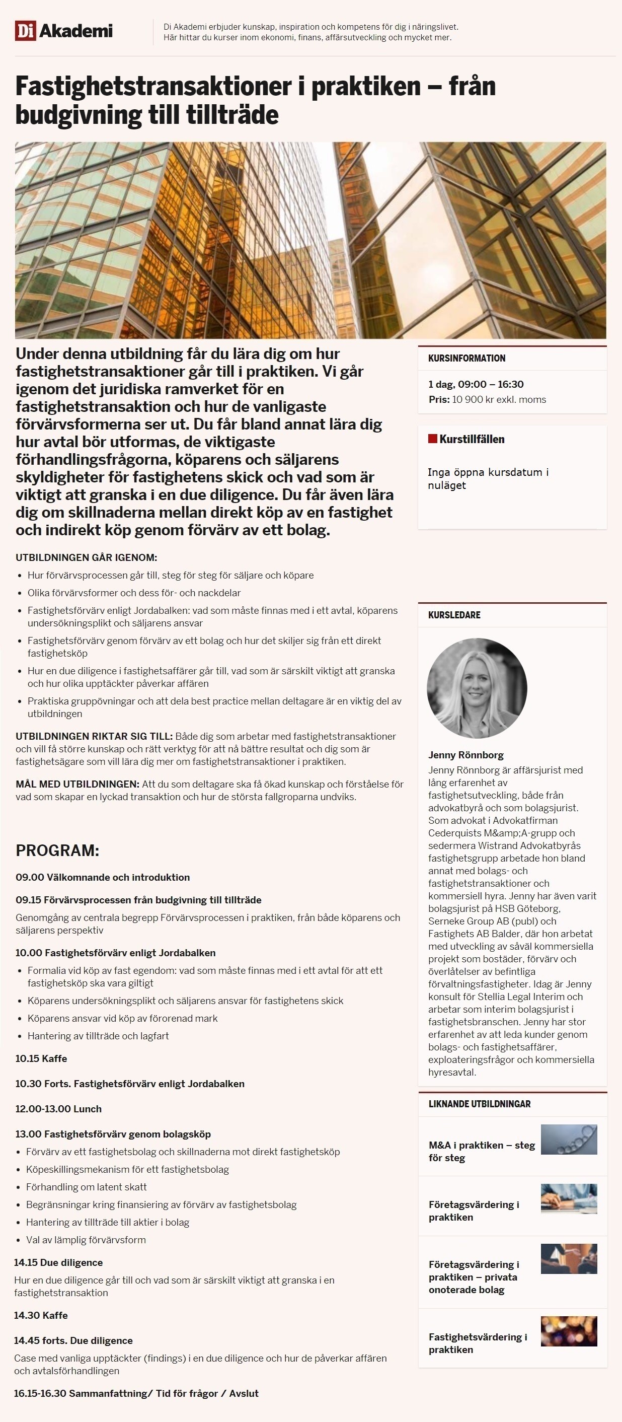 Fastighetstransaktioner i praktiken – från budgivning till tillträde