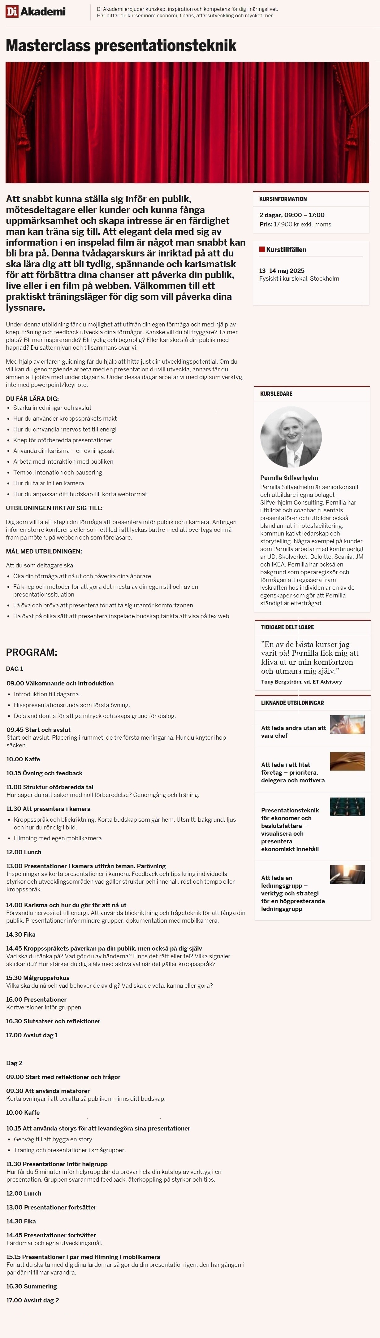 Masterclass presentationsteknik