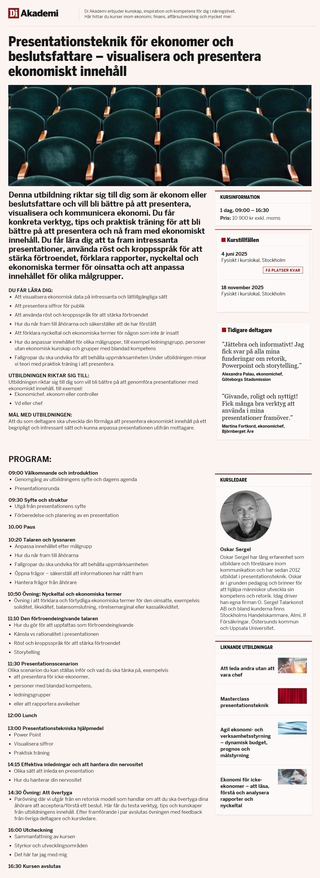 Ekonomi för icke-ekonomer – att läsa, förstå och analysera rapporter och nyckeltal