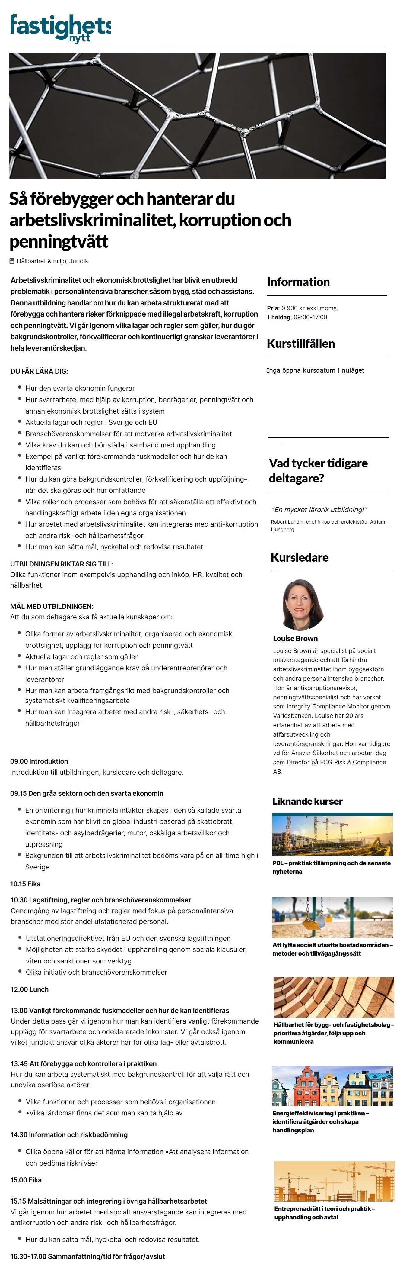 Så förebygger och hanterar du arbetslivskriminalitet, korruption och penningtvätt